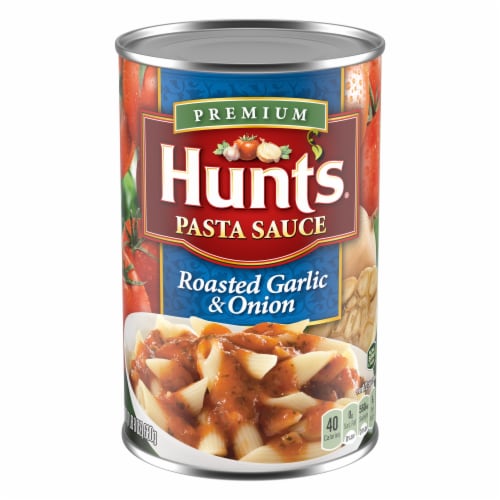 Hunt's Roasted Garlic & Onion Pasta Sauce Perspective: front