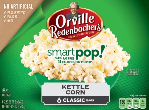 middag Baby smugling Orville Redenbacher's SmartPop! Kettle Korn Pop Up Bowl Popcorn Bags 6  Count, 16.14 oz - Food 4 Less