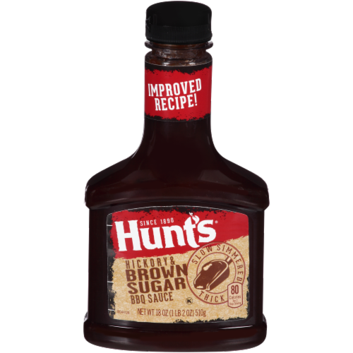 Hunt's Hickory & Brown Sugar BBQ Sauce Perspective: front