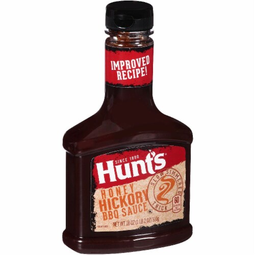Hunt's Honey Hickory BBQ Sauce Perspective: front