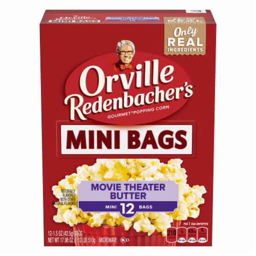 Orville Redenbacher’S Movie Theater Butter Flavored Microwave Popcorn Mini Bags Perspective: front