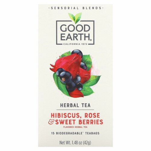 Good Earth - Tea Hibs Rse Sweet Berry 15 Count - Pack of 5 Perspective: front