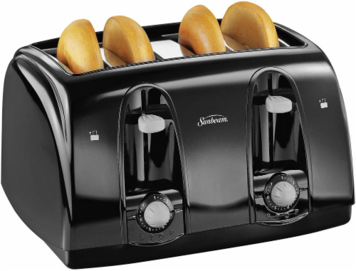 Sunbeam® Wide Slot 4-Slice Black Toaster, 1 ct - Kroger