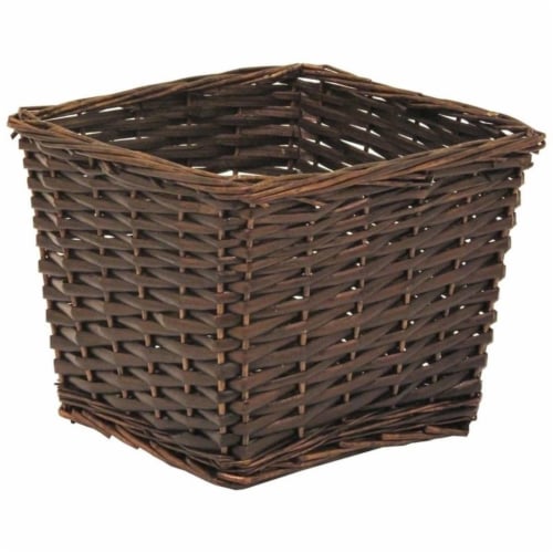 Redmon Small Willow Basket - Espresso Perspective: front