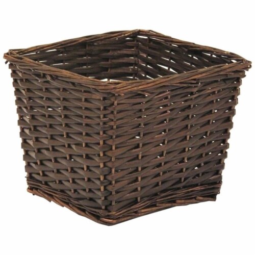 Redmon Small Willow Basket - Espresso Perspective: front
