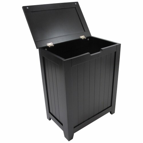 Redmon 5220BK Contemporary Country Laundry Hamper, Black Perspective: front