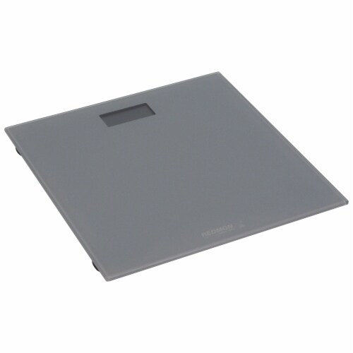 Precision Digital Glass Top Personal Scale, Grey Perspective: front
