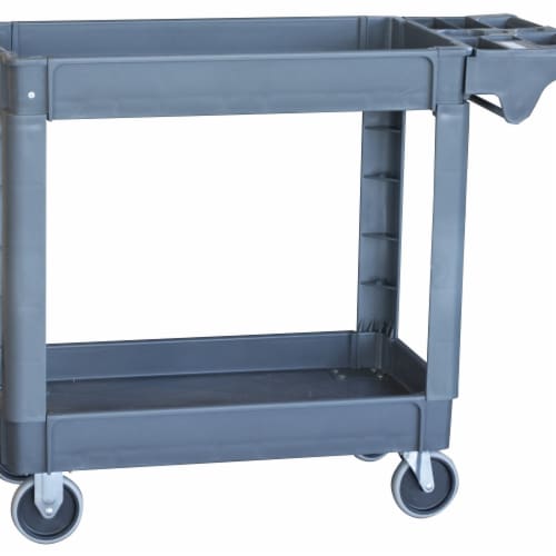 ProSeries Two Shelf Heavy Duty Utility Cart for 550 Lbs Capacity, 1