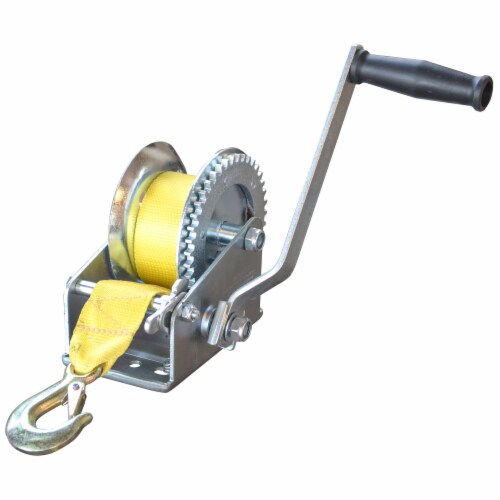 Sportsman Series 2500 Lbs Hand Winch with Hook Perspective: front