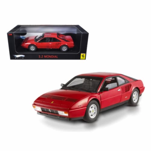Ferrari 3.2 Mondial Red Elite Edition 1/18 Diecast Model Car by Hotwheels Perspective: front