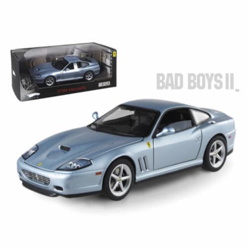 Ferrari 575M Maranello Blue From Movie \Bad Boys 2\ Elite Edition 1/18 Diecast Model Car, 1