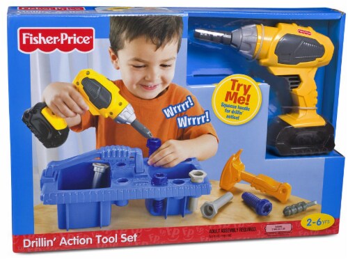 fisher price drilling action tool set