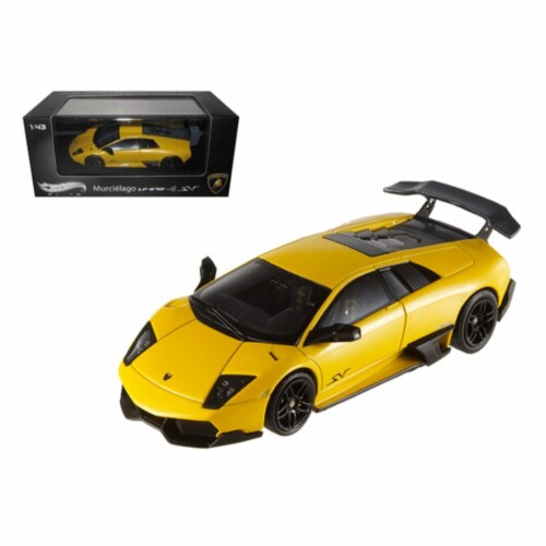Lamborghini Murcielago LP 670-4 SV Yellow Elite Edition 1/43 by Hortwheels Perspective: front