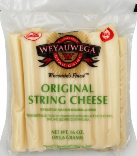 Weyauwega Original String Cheese Perspective: front