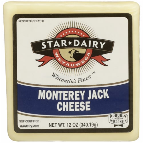 Weyauwega Star Dairy Monterey Jack Cheese Perspective: front