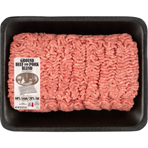 IBP Ground 80% Lean Pork & Beef Perspective: front