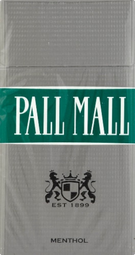 Pall Mall Classic Menthol Silver Filter 100s Cigarettes Perspective: front