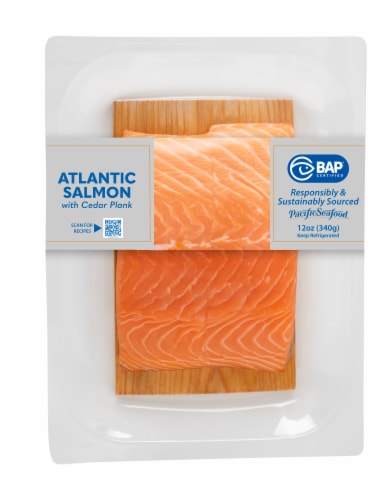 Atlantic Salmon With Cedar Plank Perspective: front
