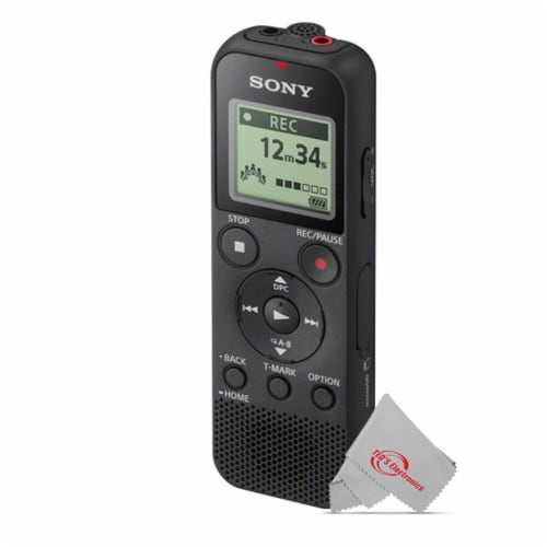 ICD-PX370 Digital Voice Recorder, 4 GB, Black