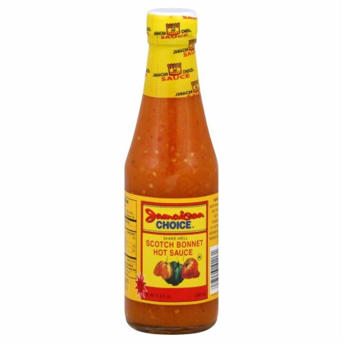 Jamaican Choice Scotch Bonnet Hot Sauce Perspective: front
