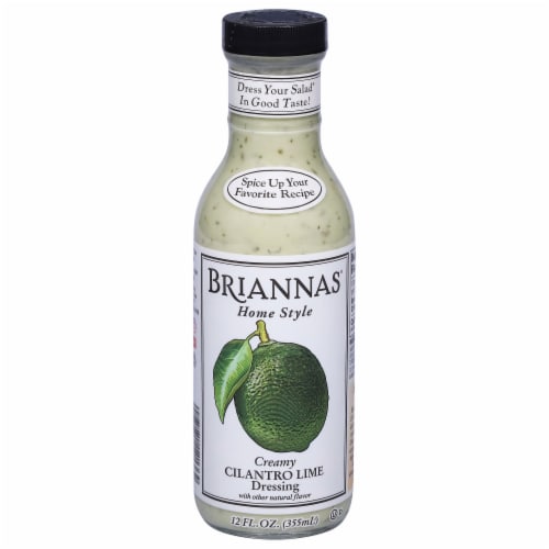 Briannas® Home Style Creamy Cilantro Lime Salad Dressing Perspective: front