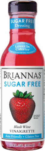 Briannas® Sugar Free Blush Wine Vinaigrette Dressing Perspective: front