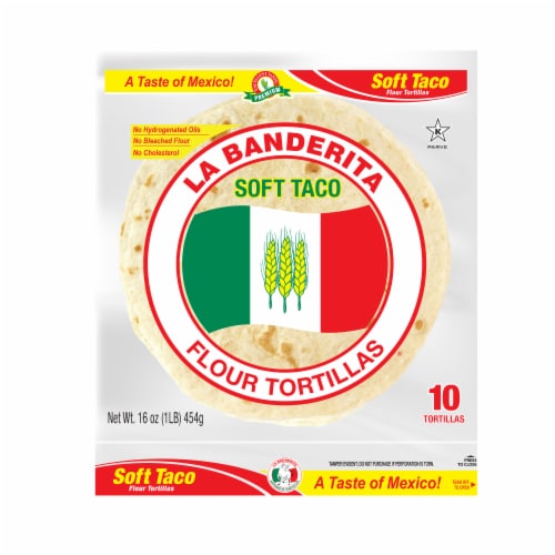 La Banderita® Soft Taco Large Flour Tortillas, 10ct - Food 4 Less