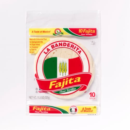 La Banderita Fajita Flour Tortillas Perspective: front
