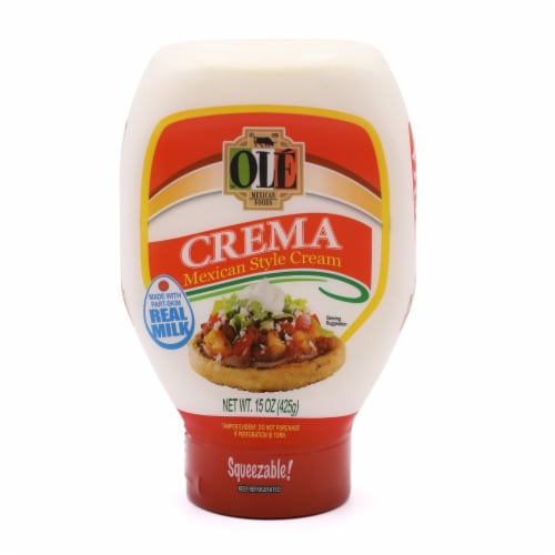 Ole Crema Mexican Style Cream Squeeze Bottle Perspective: front