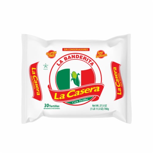 La Banderita La Casera Corn Tortillas Perspective: front