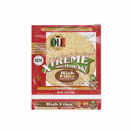 Olé Xtreme Wellness High Fiber Flour Tortillas Snack Size, Keto Certified