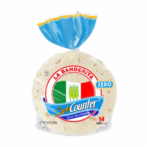 La Banderita Carb Counter Keto Certified Street Taco Flour Tortillas