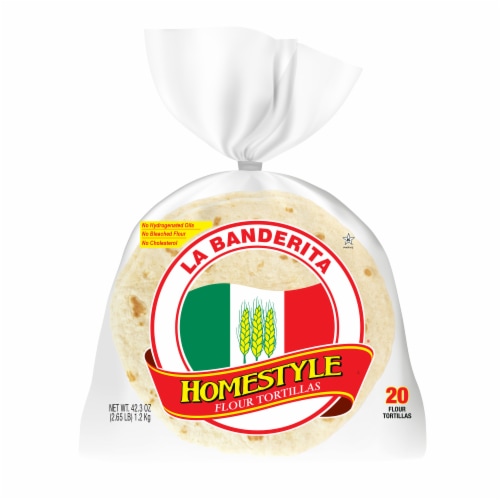 La Banderita Homestyle Flour Tortillas, 20 ct / 42.3 oz Ralphs