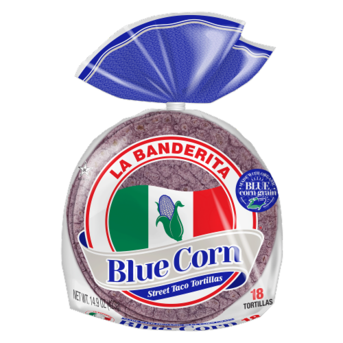 La Banderita Blue Corn Street Taco Tortillas Perspective: front