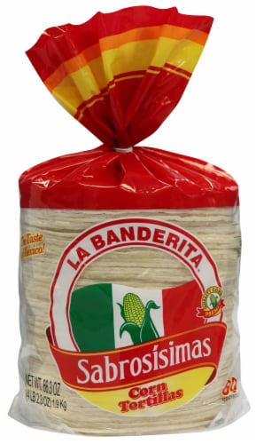La Banderita Sabrosisimas Corn Tortillas Perspective: front