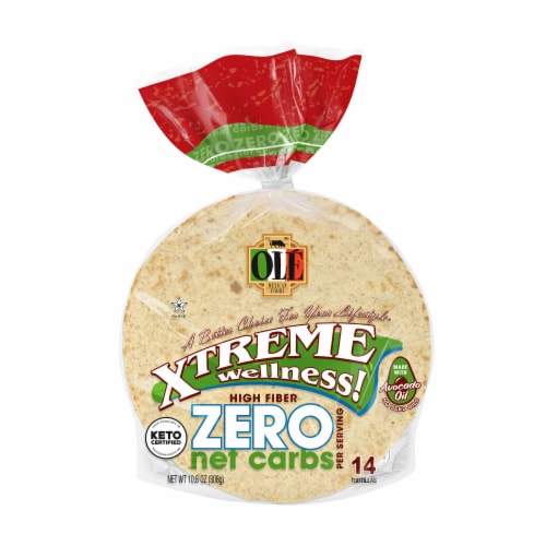 Olé Xtreme Zero Net Carbs High Fiber Street Taco Keto Certified Tortillas