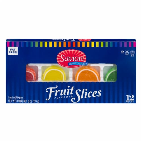 Savion® Fat Free Fancy Fruit Flavored Slices Perspective: front