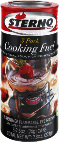 Sterno Cooking Fuel - 3 Pack - 7.8 Ounce Perspective: front