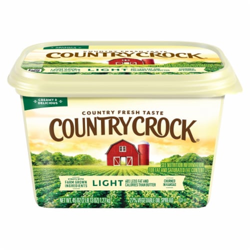 Country Crock Light Vegetable Oil Spread Perspective: front