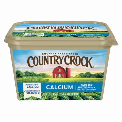 Country Crock Calcium Buttery Spread Tub Perspective: front