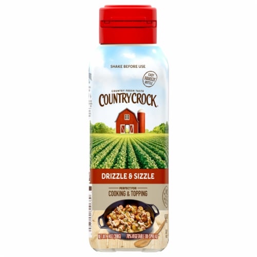 Country Crock Drizzle & Sizzle Vegetable Oil Spread Perspective: front