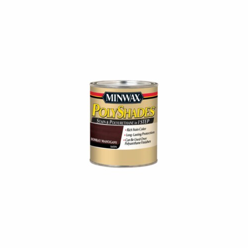Minwax® PolyShades® Bombay Mahogany Satin 380 Stain & Polyurethane Perspective: front