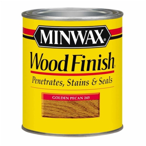Minwax® Wood Finish Stain & Seal - Golden Pecan Perspective: front