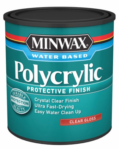 Minwax® Polycrylic™ Clear Gloss Protective Finish Perspective: front