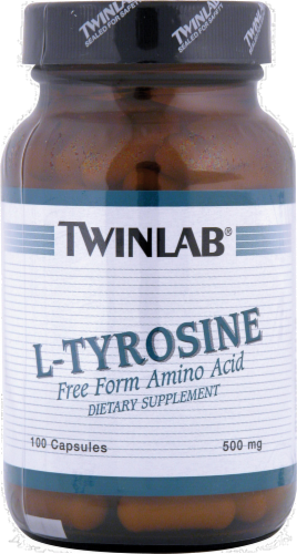 Twinlab L-Tyrosine Free Form Perspective: front