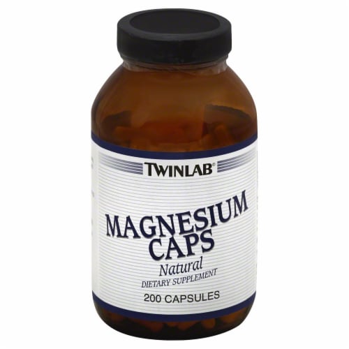 Twinlab Magnesium 400 Mg Caps Perspective: front