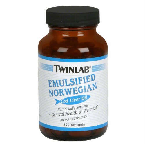 Twinlab Emulsified Norwegian Cod Liver Oil Softgels, 100 ct Kroger