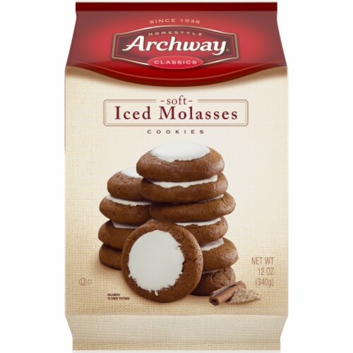 Archway Cookies Classic Soft Iced Molasses Cookies Perspective: front