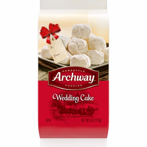 Archway Cookies, Wedding Cake Cookies, Holiday Limited Edition, 6 Oz Perspective: front