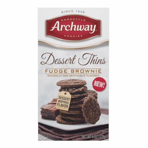 Archway Fudge Brownie Thins Perspective: front